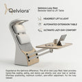 Qelviora™ Lazy-Rest Bedside Valet & Lift Table